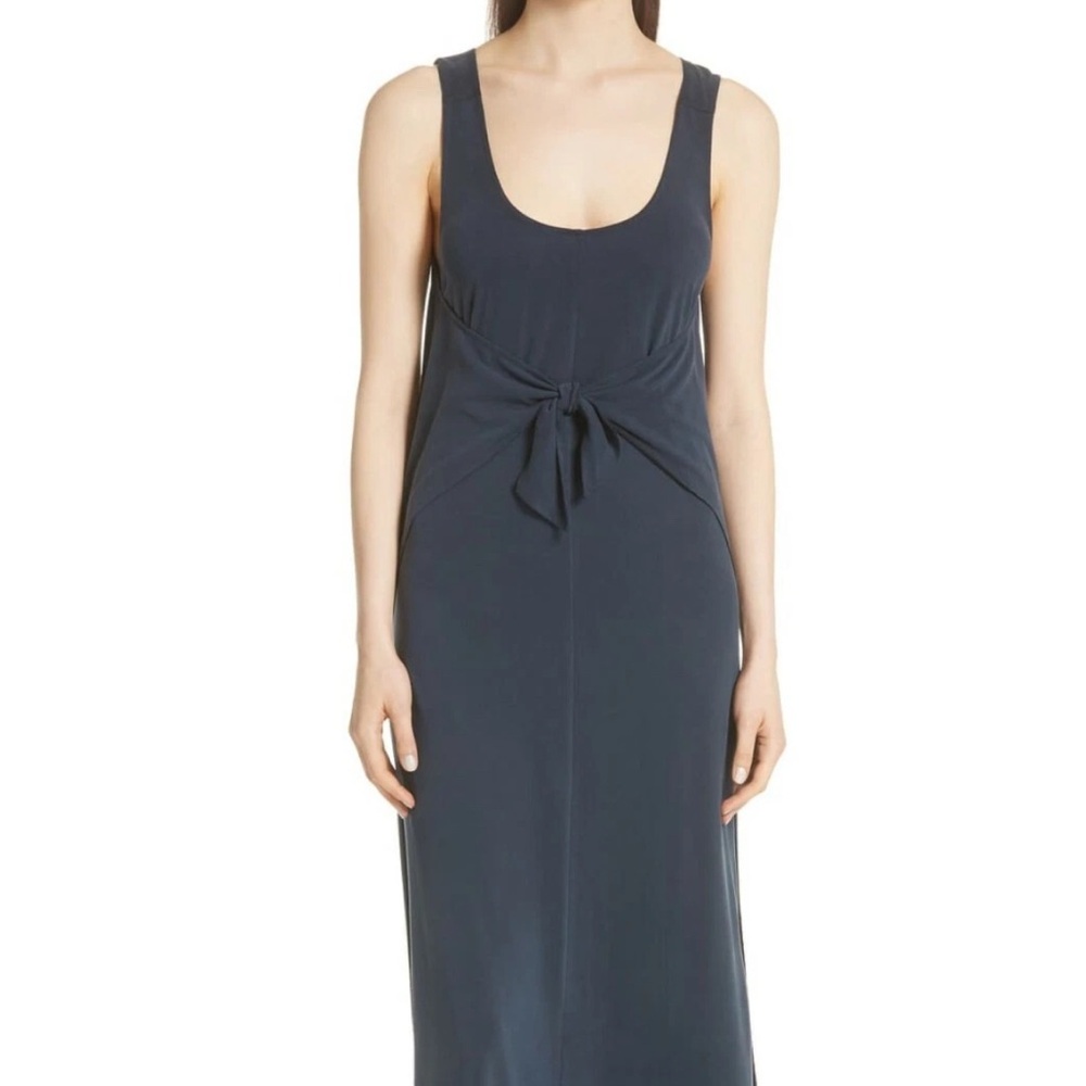 Vince navy blue Sleeveless wrap dress womens sz small